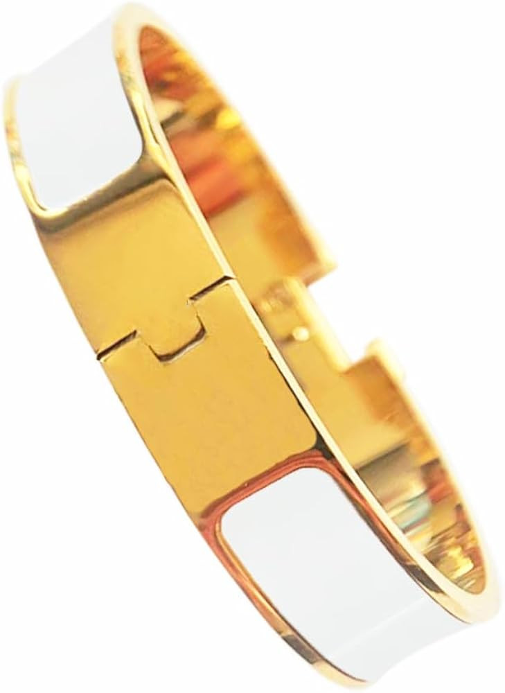 Gold Bracelet for Women, 18K Gold Plated Friendship Bracelet, Stainless Steel Classic Letter Brac... | Amazon (US)