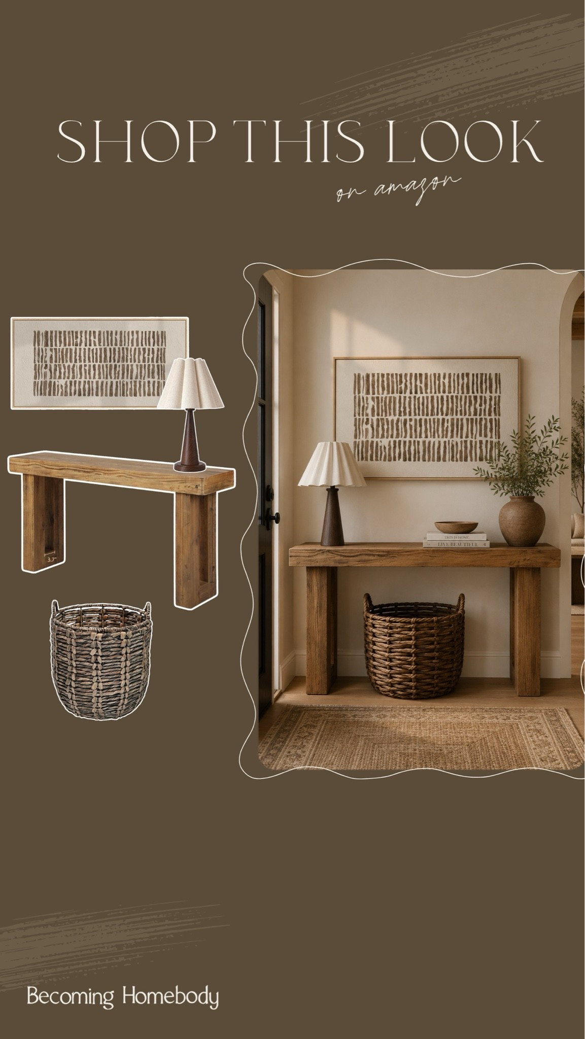 Shop this space 🤎 Amazon home entryway table inspiration with these modern finds

#LTKHome
