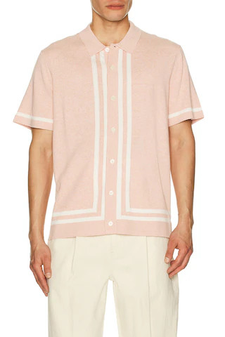 Rails Leo Camp Collared Shirt in Rose Melange from Revolve.com | Revolve Clothing (Global)