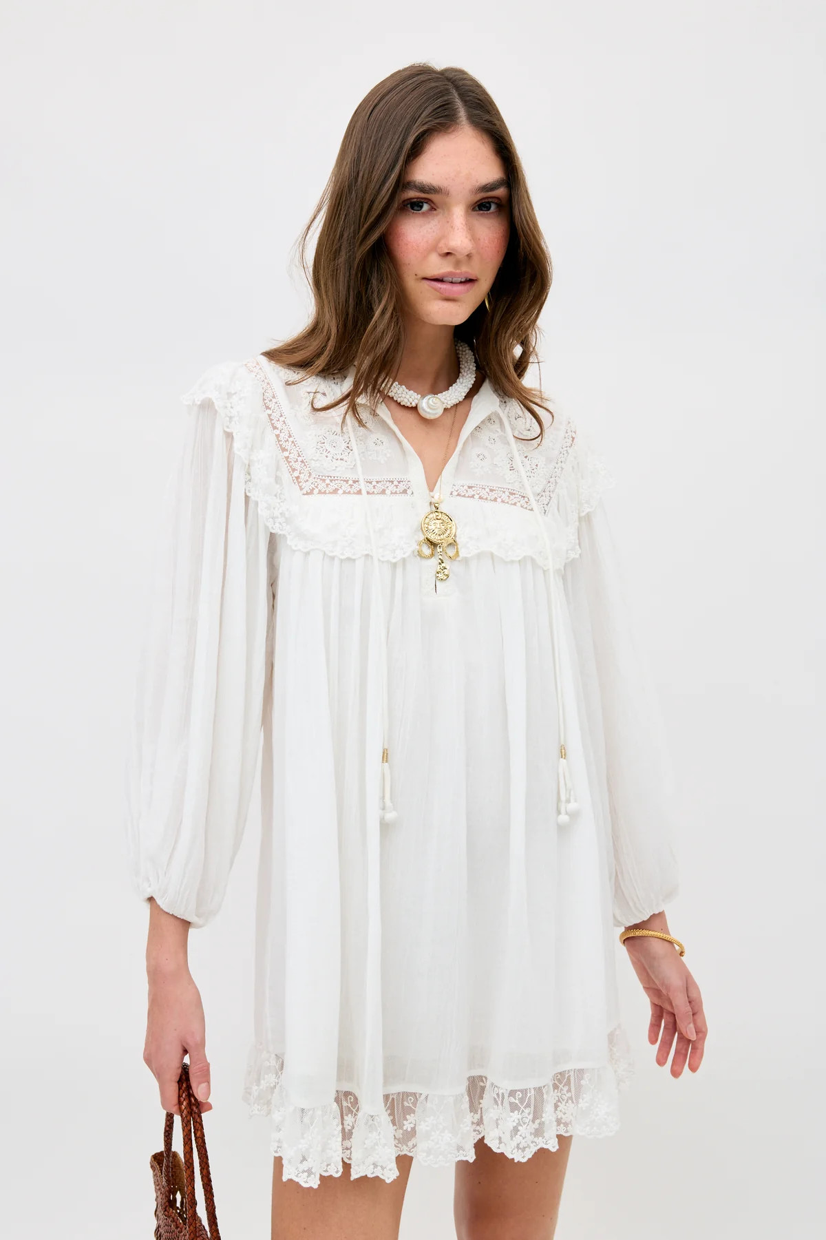 Inez - Lilly Embroidery Ivory | Rixo
