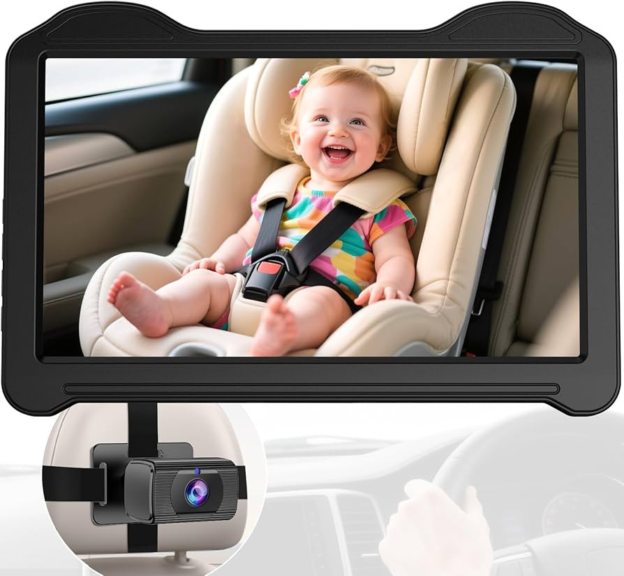 7-Inch Car Baby Camera for Seat: 1080P HD Rear Facing Camera for Backseat, Easy Setup, Anti-Glare... | Amazon (US)