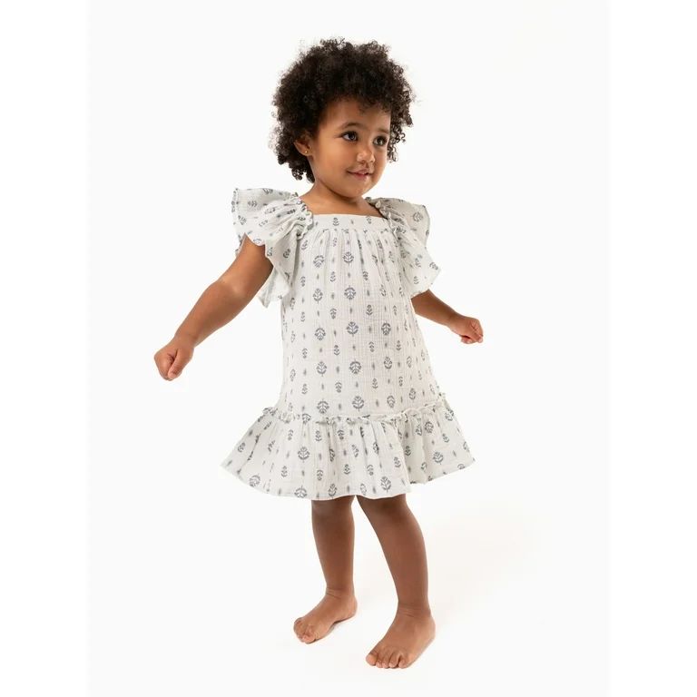 Modern Moments by Gerber Toddler Girl Dress with Ruffles, Sizes 12M-5T | Walmart (US)