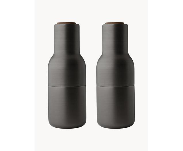 Moulins à sel et à poivre design avec couvercle en noyer Bottle Grinder, 2 élém. | Westwing | Westwing EU