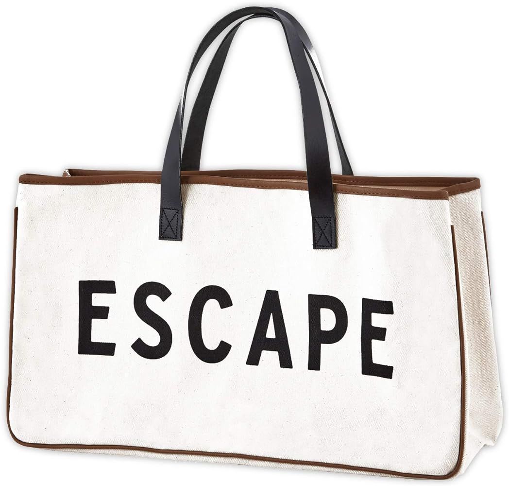 Weekend Vibes Canvas Beach Bag, Beach Tote, Carry Bag by Santa Barbara Design Studio (Escape), Es... | Amazon (US)