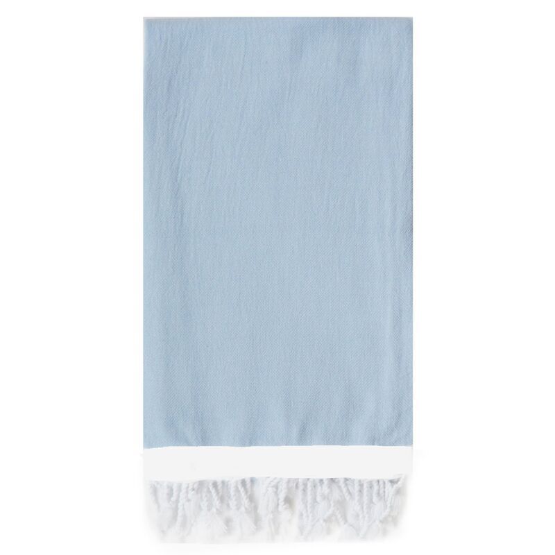 Basic Single-Stripe Towel, Light Blue | One Kings Lane