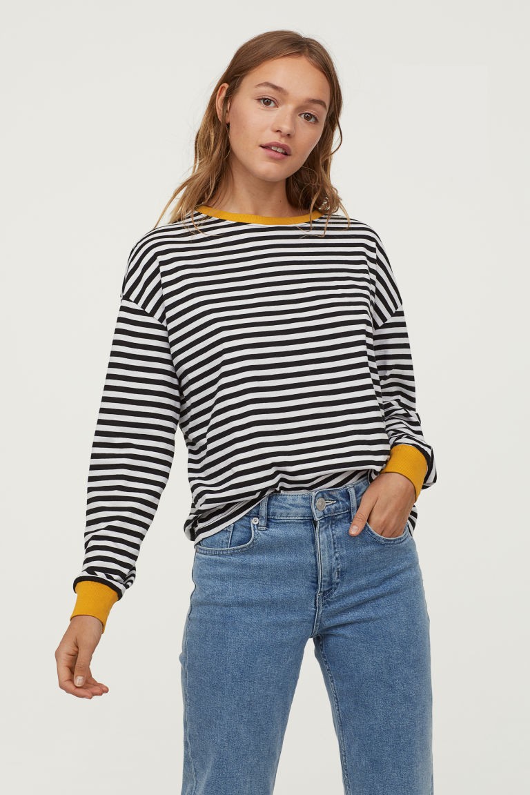 Striped Jersey Top | H&M (US + CA)