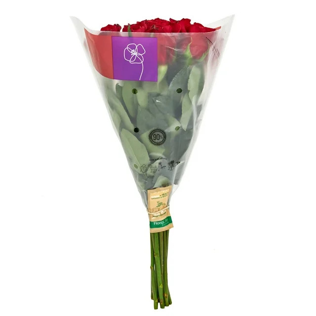 Fresh-Cut Solid Roses Flower Bunch, Minimum of 12 Stems, Colors Vary | Walmart (US)