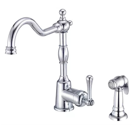 Danze D401157 Chrome Opulence Kitchen Faucet - Includes Metal Side Spray | Build.com, Inc.