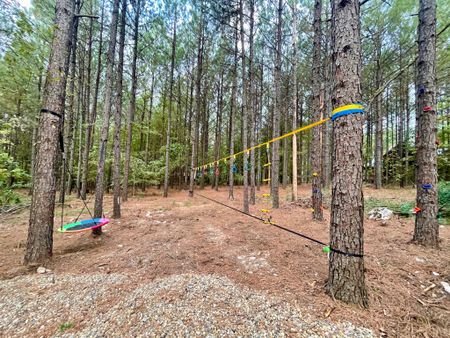 Outdoor ninja warrior obstacle course + saucer round swing + climbing holds! So many fun kid activities to add to the backyard 

#LTKkids #LTKhome #LTKSeasonal