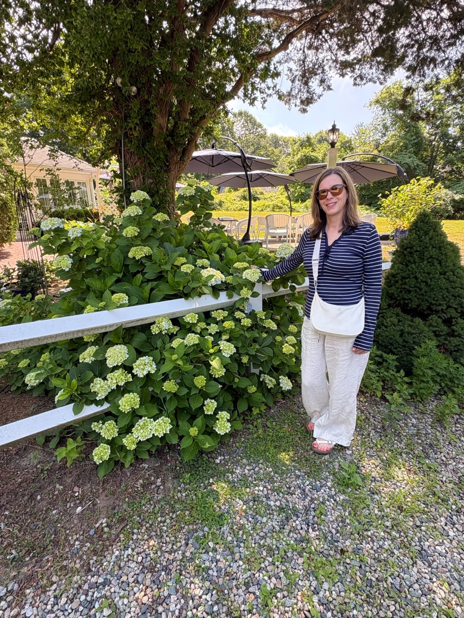 Cape Cod is absolutely beautiful!! Love the coastal views. Weather is mild 70’s with sunlight shining. I wore an all comfort outfit with blue and white striped long sleeve shirt, wide-leg linen pants, and Birkenstock sandals.

#LTKTravel #LTKdayinmylife #LTKOver40