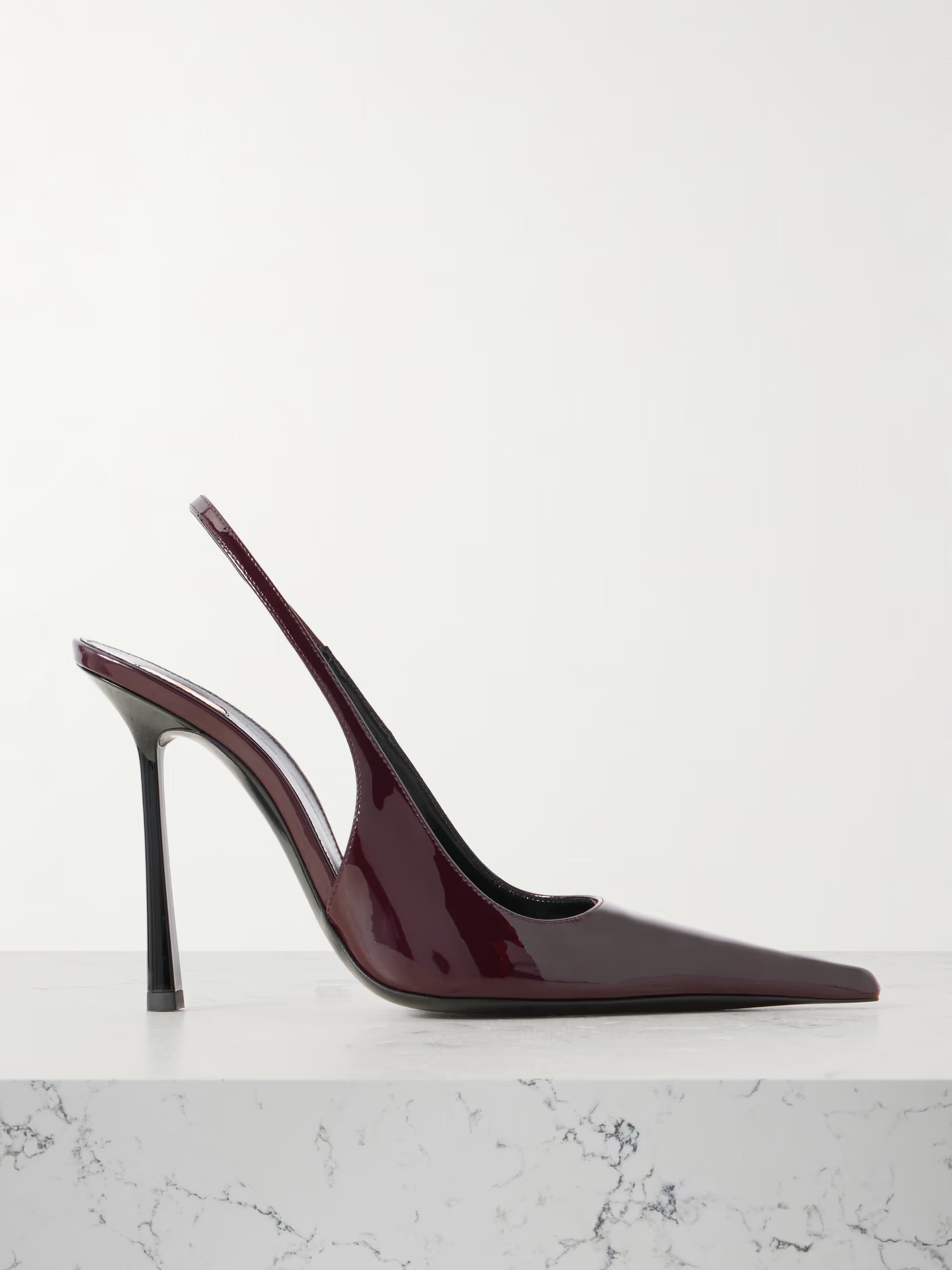 Vendôme glossed-leather slingback pumps | NET-A-PORTER (US)