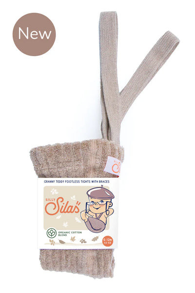 Silly Silas Granny Teddy Footless Tights - Peanut Blend - Trouva | Trouva (Global)