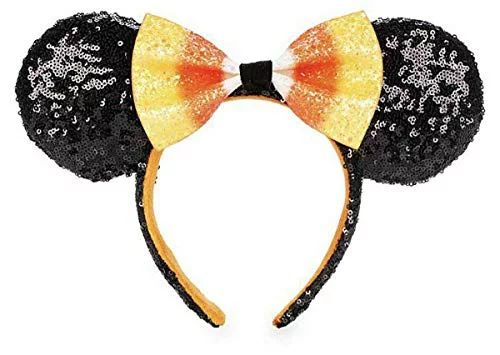 Disney Parks Minnie Mouse Ears Halloween Candy Corn with Bow Headband - Walmart.com | Walmart (US)
