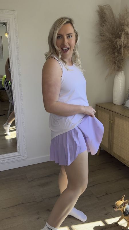 Tennis skirt
Midsize outfit 
Skort
Golf outfit
Summer outfit
Spring outfit
Viral skort
Amazon fashion finds 

Size large in all 

#LTKmidsize #LTKfindsunder50 #LTKstyletip