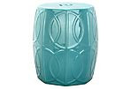 Clemence Garden Stool, Teal | One Kings Lane