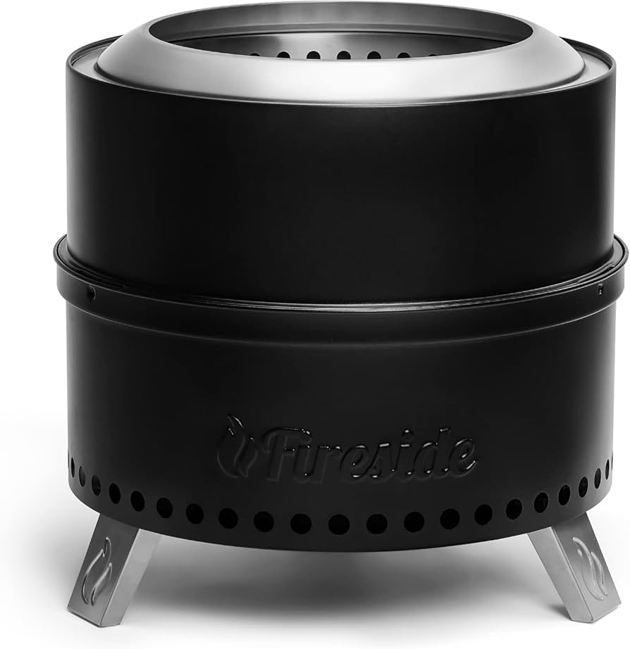 TURBRO 19 Inch Smokeless Fire Pit for Outdoor Wood Burning, Portable Stainless Steel Camping Stov... | Amazon (US)