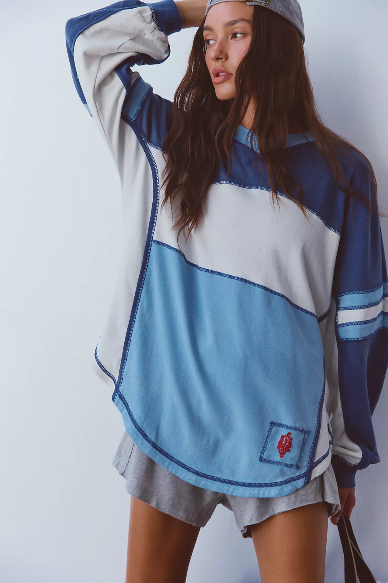 Rugby Ready Washed Indigo Layer | Free People (Global - UK&FR Excluded)