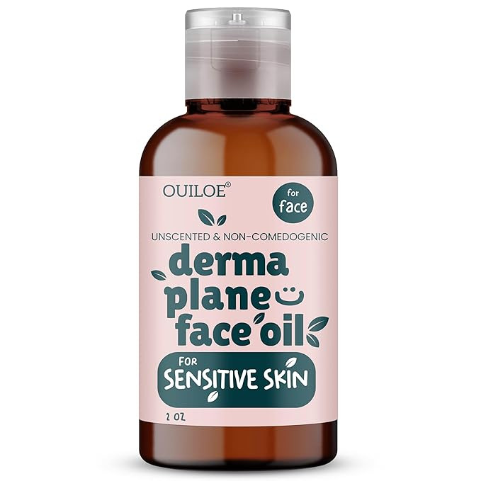 Dermaplane Oil for Sensitive Skin - Hydrating Face Shaving Oil for Women - Safe for Acne Prone Sk... | Amazon (US)