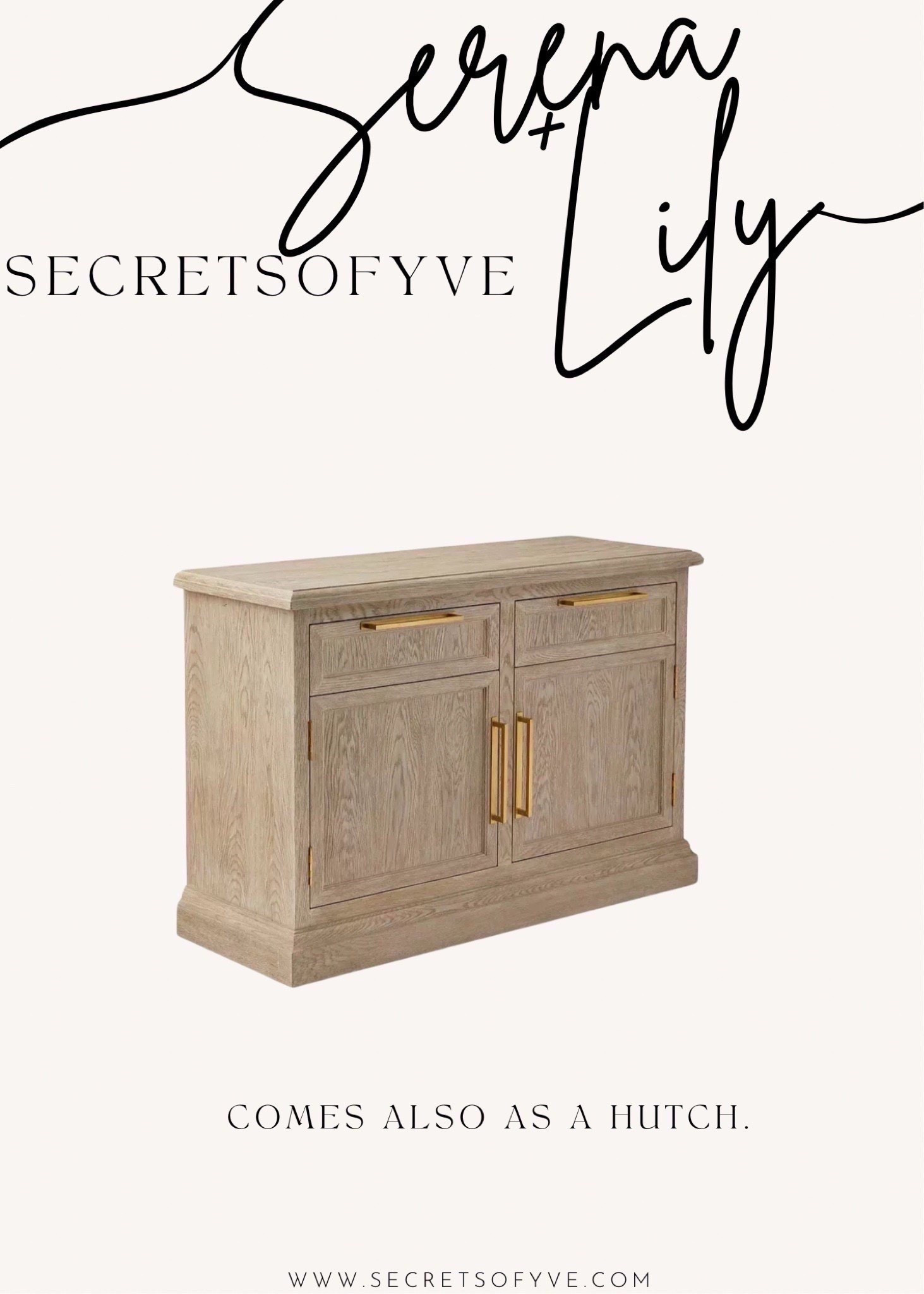 Secretsofyve: this sideboard is gorgeous with adjustable shelves and soft close drawers.
#Secretsofyve #ltkgiftguide
Always humbled & thankful to have you here.. @serena&lily
CEO: PATESI Global & PATESIfoundation.org
 @secretsofyve : where beautiful meets practical, comfy meets style, affordable meets glam with a splash of splurge every now and then. I do LOVE a good sale and combining codes! #ltkstyletip #ltksalealert #ltku secretsofyve 

#LTKSeasonal #LTKWedding #LTKHome