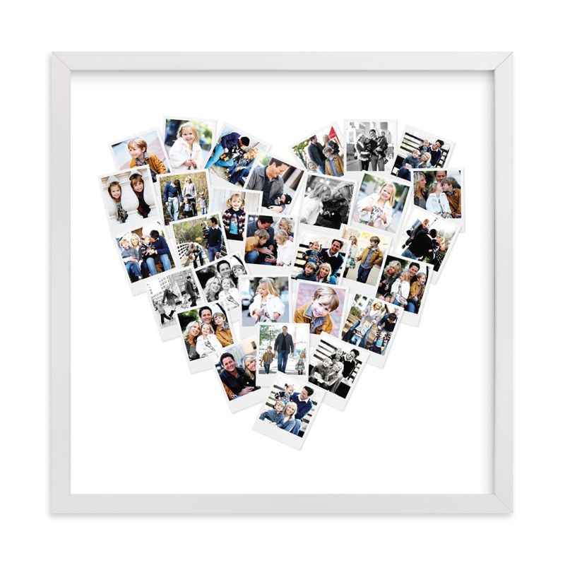 "Heart Snapshot Mix® Photo Art" - Custom Photo Art Print by Minted. | Minted