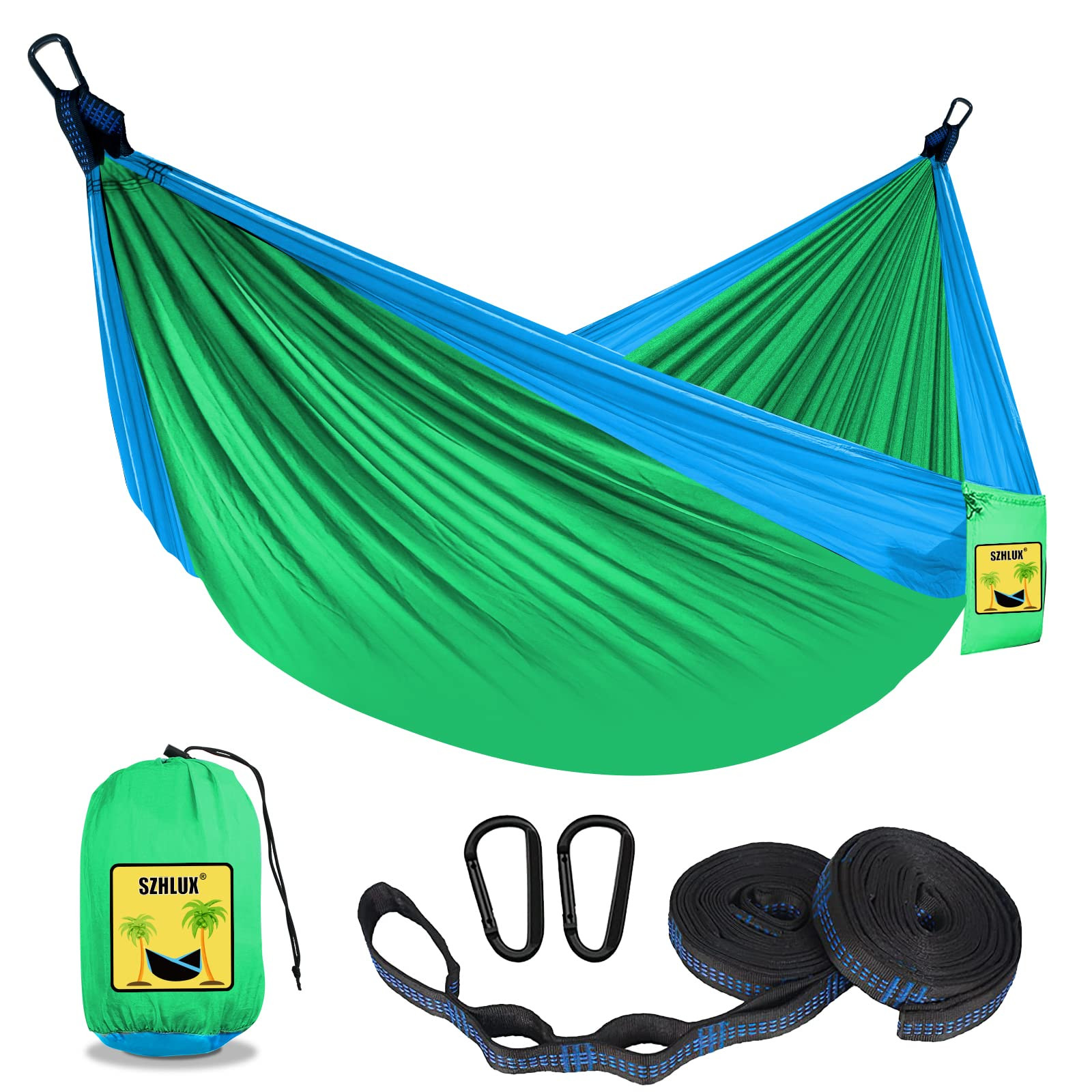 SZHLUX Kids Hammock - Kids Camping Gear, Camping Accessories with 2 Tree Straps and Carabiners fo... | Amazon (US)
