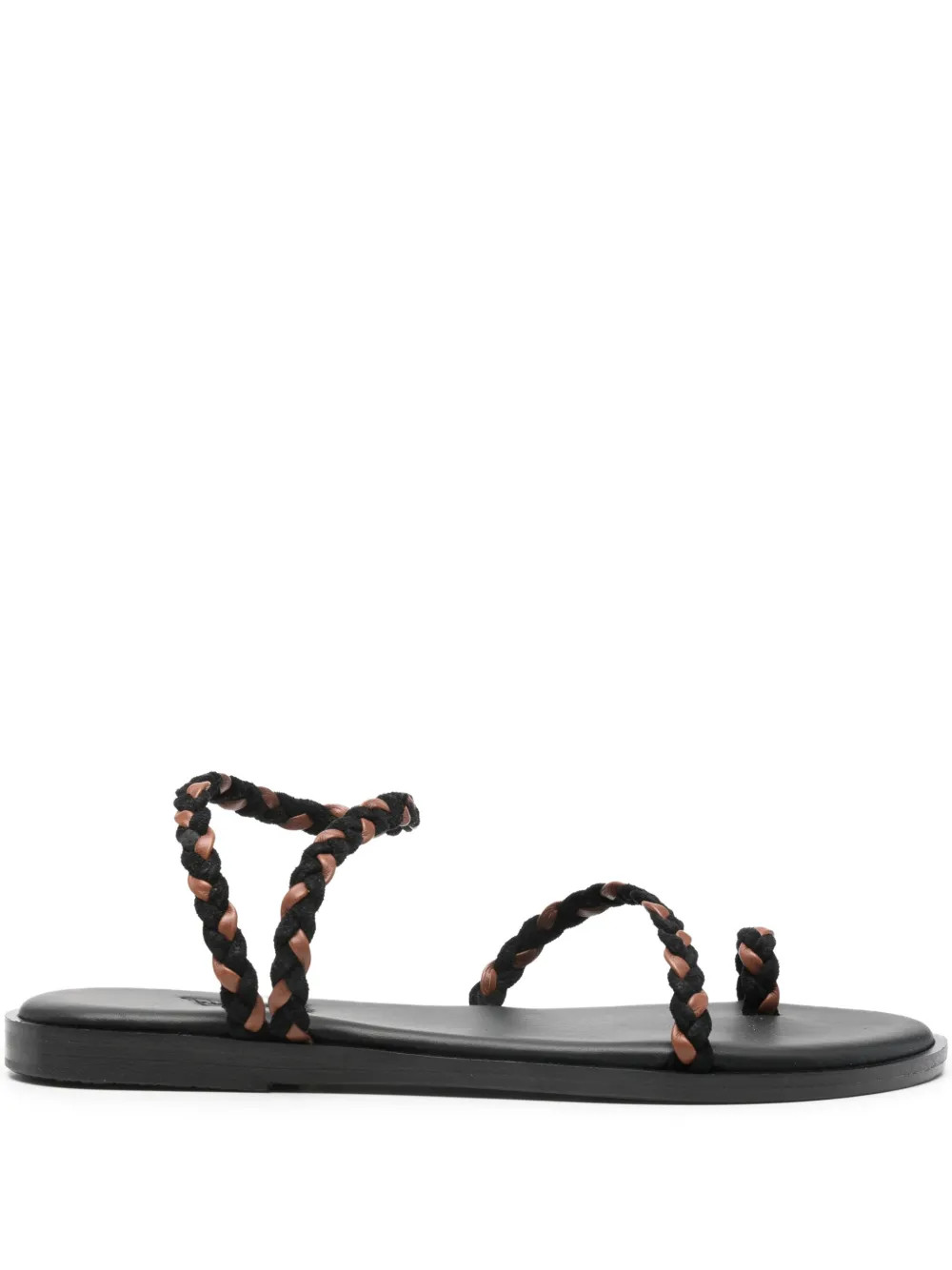 Ancient Greek Sandals Eleftheria braided sandals - Black | Farfetch Global