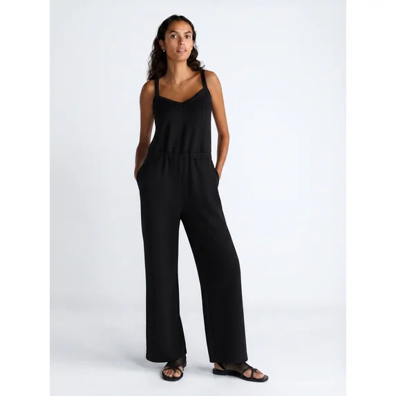 Scoop Women's and Women's Plus Scubaknit Tank Jumpsuit, Sizes XS-4X | Walmart (US)
