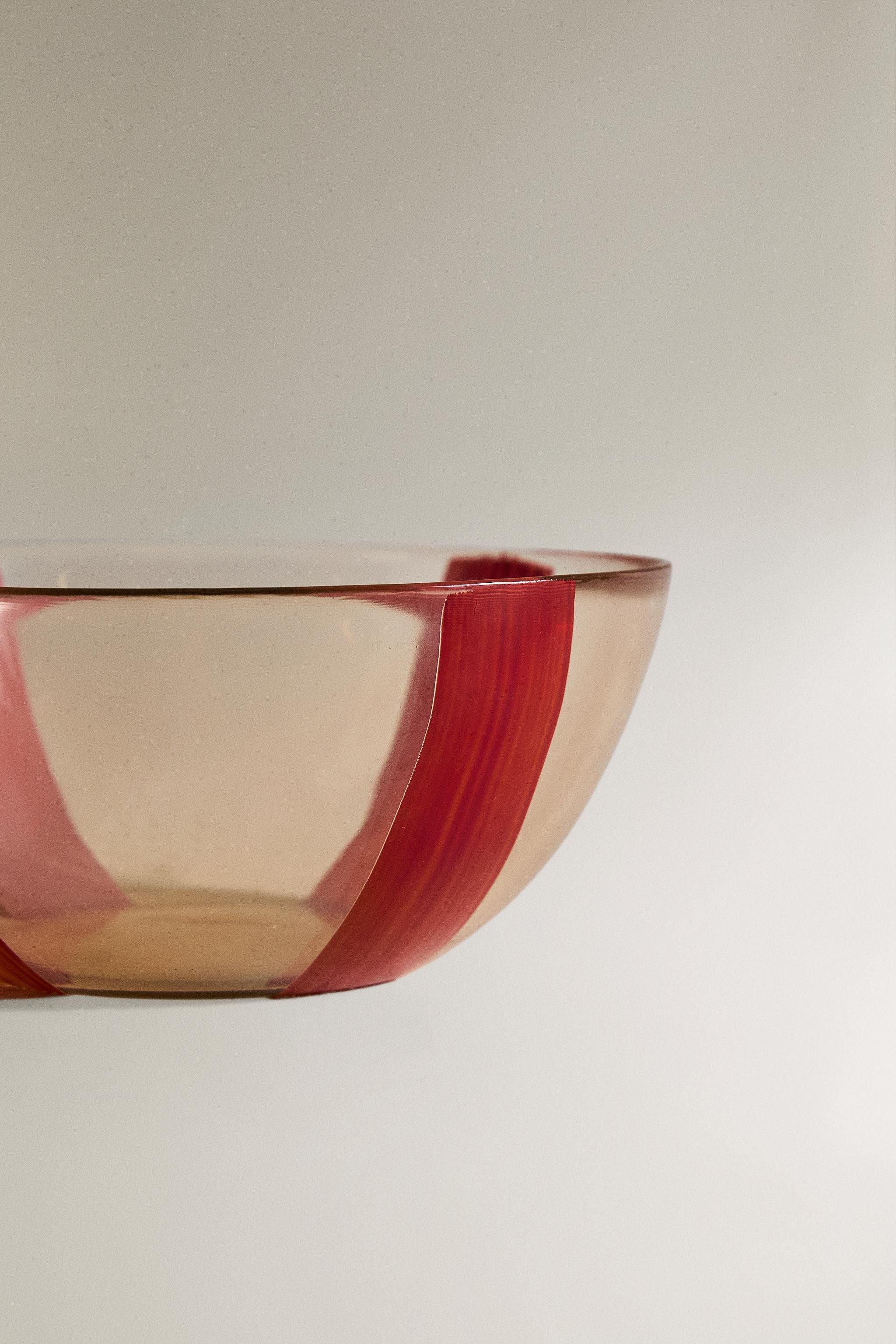 STRIPED GLASS BOWL | Zara US