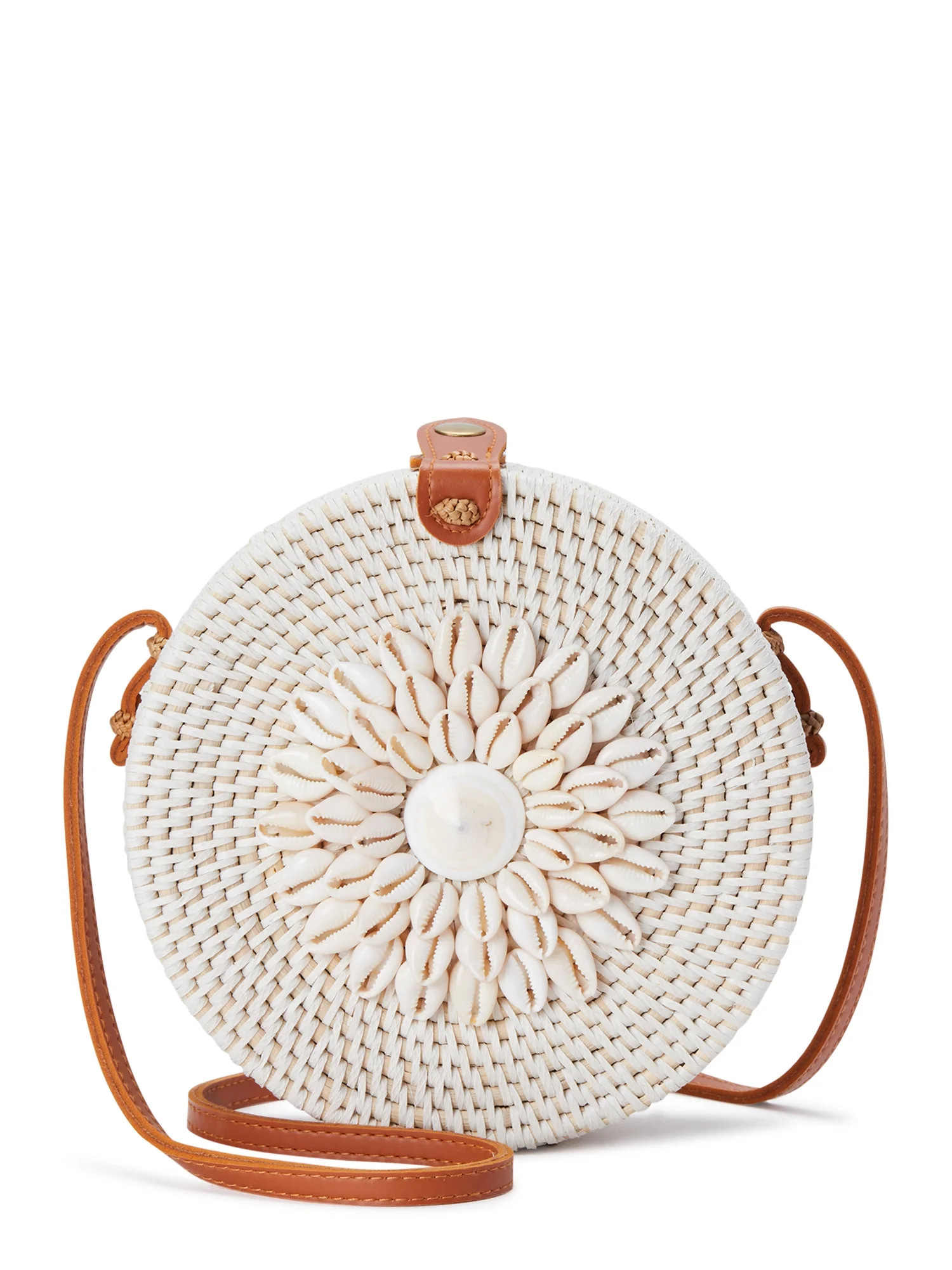 Twig & Arrow Seashell Crossbody Bag with Snap Closure | Walmart (US)