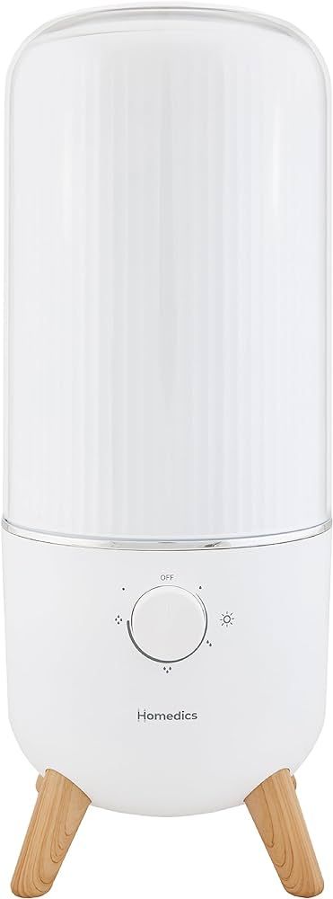 Homedics Ultrasonic Humidifier, Bedrooms and Home Offices, 0.97-Gallon Tank, 45-Hour Runtime, Vis... | Amazon (US)