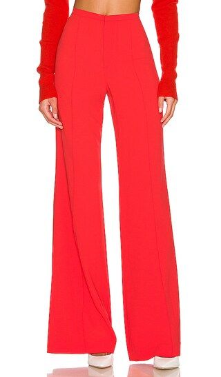 Dylan High Waisted Slim Pant in Bright Poppy | Revolve Clothing (Global)