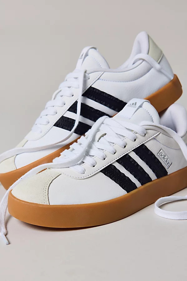 adidas Women's VL Court 3.0 Sneakers in Ftwr White/Core Black/Orb, Women's at Urban Outfitters | Urban Outfitters (US and RoW)