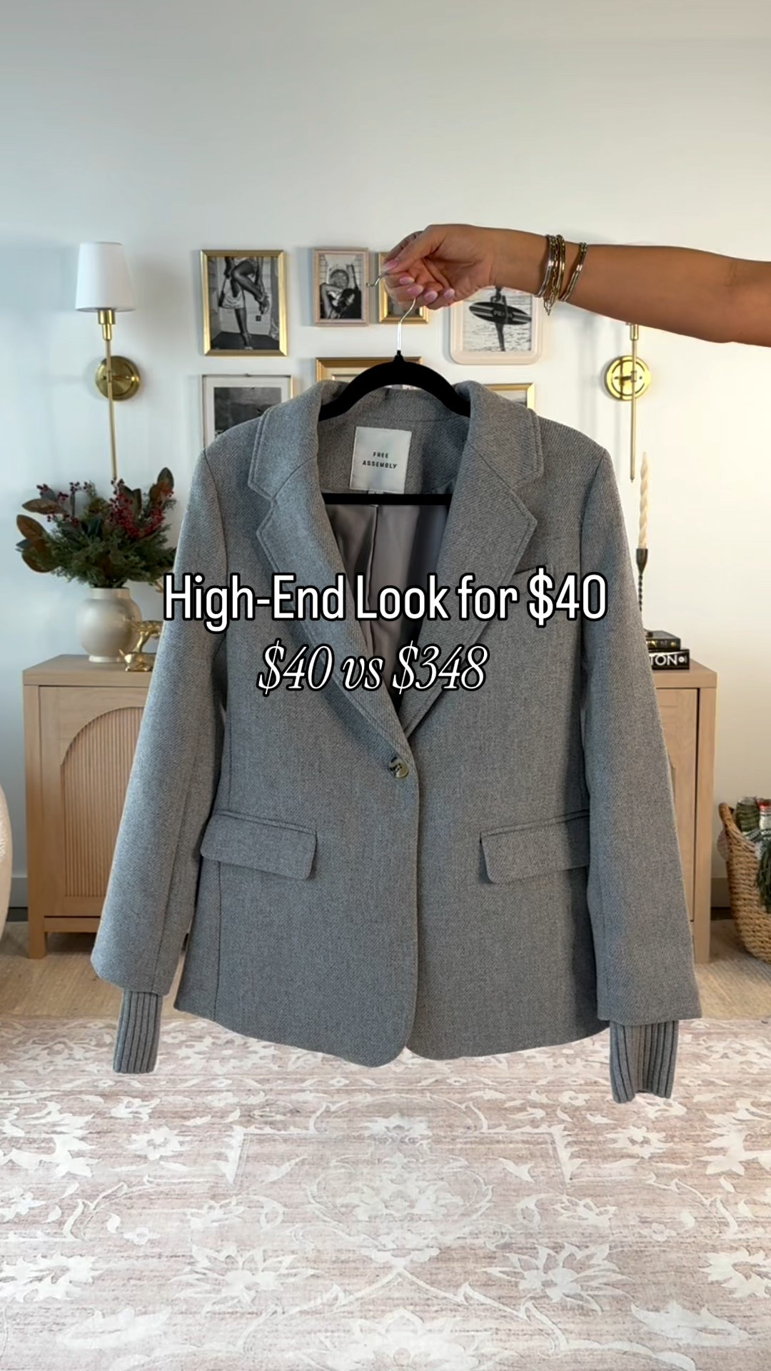 Thee perfect blazer that is $40 and is a designer look for less - size small 
Tee- small 
Jeans- 2 tall (medium) 

#LTKSeasonal #LTKOver40 #LTKU #LTKFindsUnder50 #LTKTall #LTKHoliday