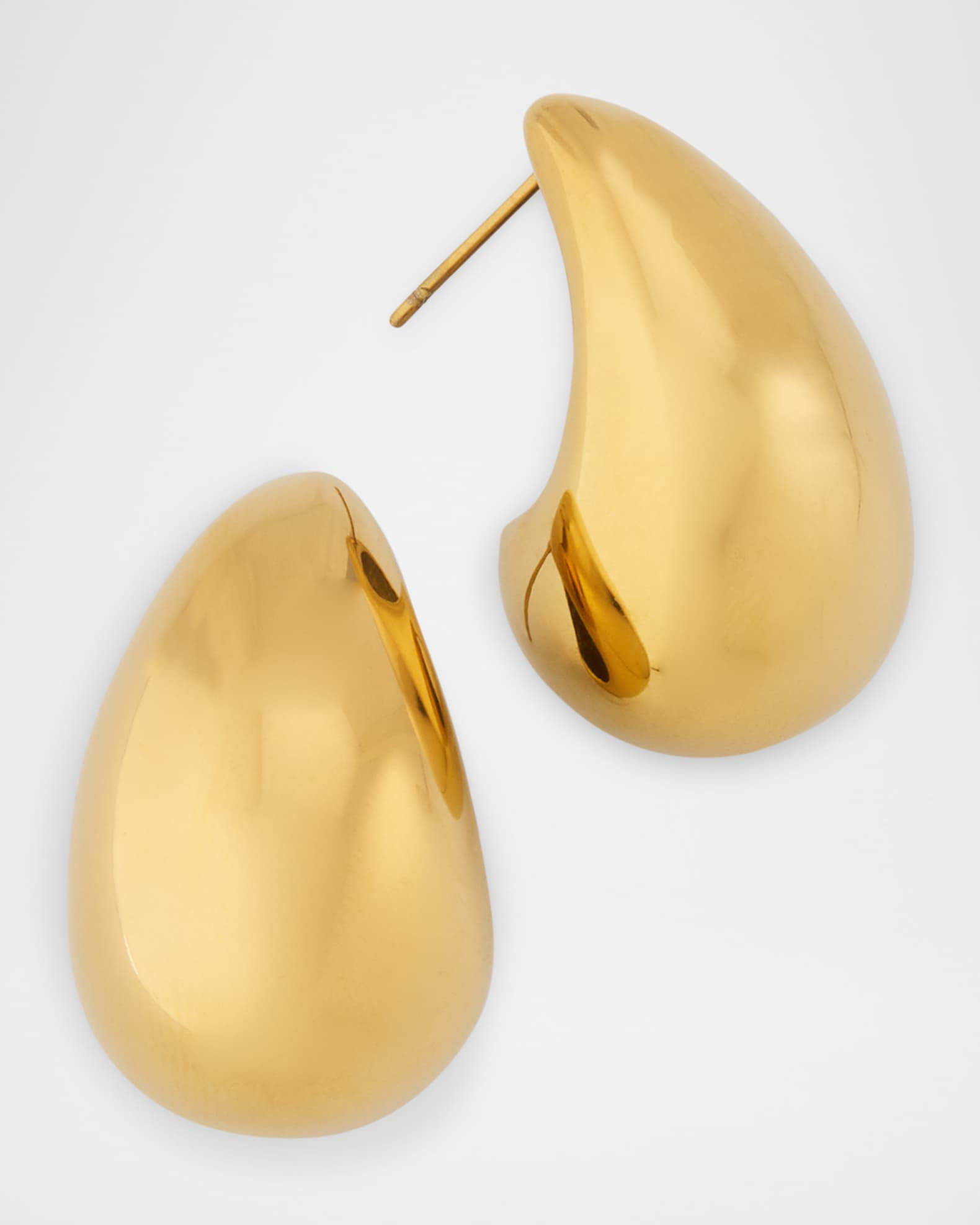 Polished Tapered Hoop Earrings | Neiman Marcus