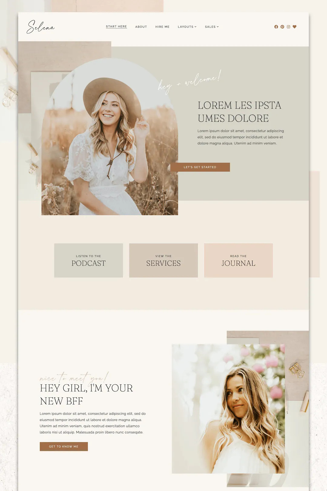 Selena Wordpress Theme Feminine Wordpress Theme Elementor Pro Theme Business Theme - Etsy | Etsy (US)