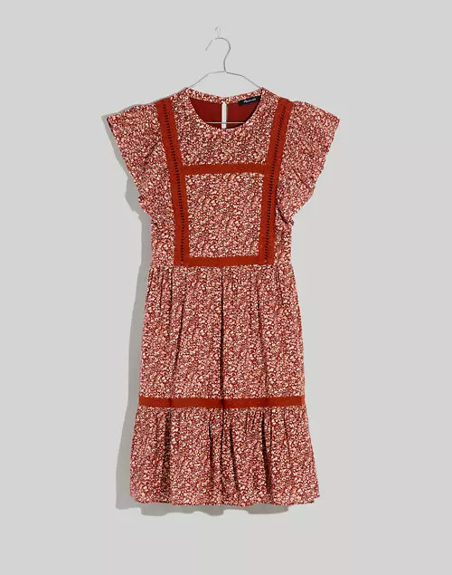 Flutter-Sleeve Mini Dress in Cottage Garden | Madewell