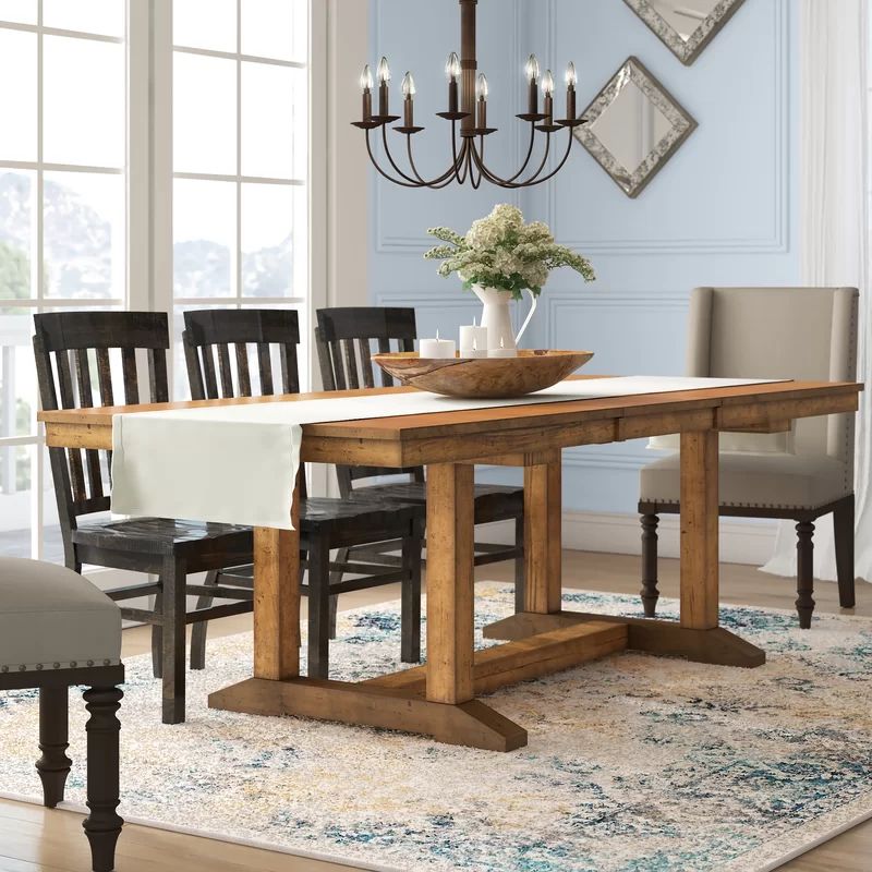 Shaler Extendable Solid Wood Dining Table | Wayfair North America