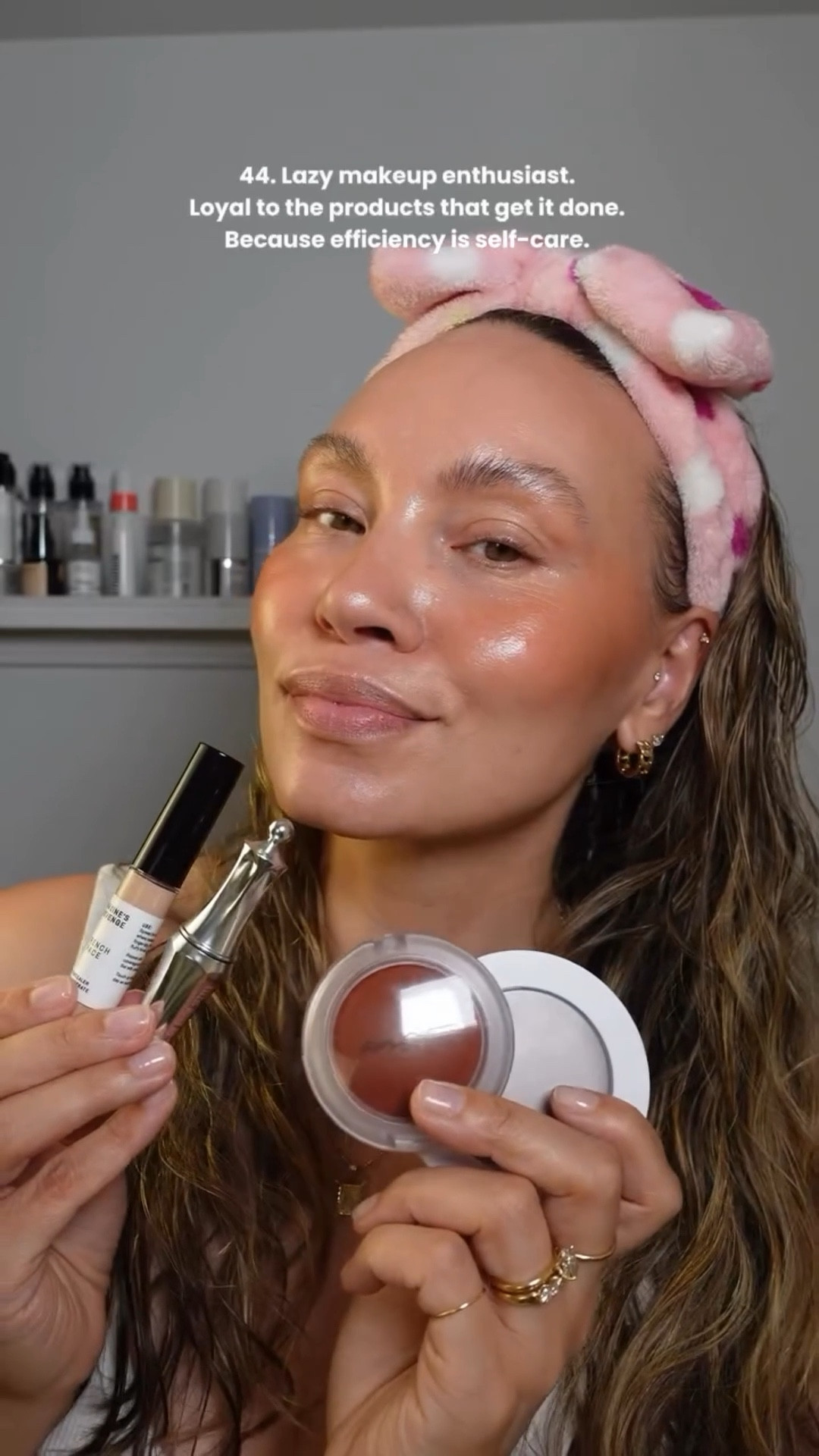 I get dazzled by the sparkly new makeup launches at Sephora, too. 

I grabbed a new blush recently that I was so excited about. Applied it once, and it basically vanished into thin air on my skin. 🫠

So I went back, returned the blush that didn’t work, and picked up a similar shade in my tried and true favorite blush of ALL TIME @maccosmetics Glow Play Blushes. And while I was there I re-stocked a cream bronzer that never misses @makeupbymario Soft Sculpt. 

I’m hooked on these because they deliver exactly what I need: effortless, lazy-girl makeup that always hits and actually lasts.✨✨

If it ain’t broke, why mess with it? 🖤