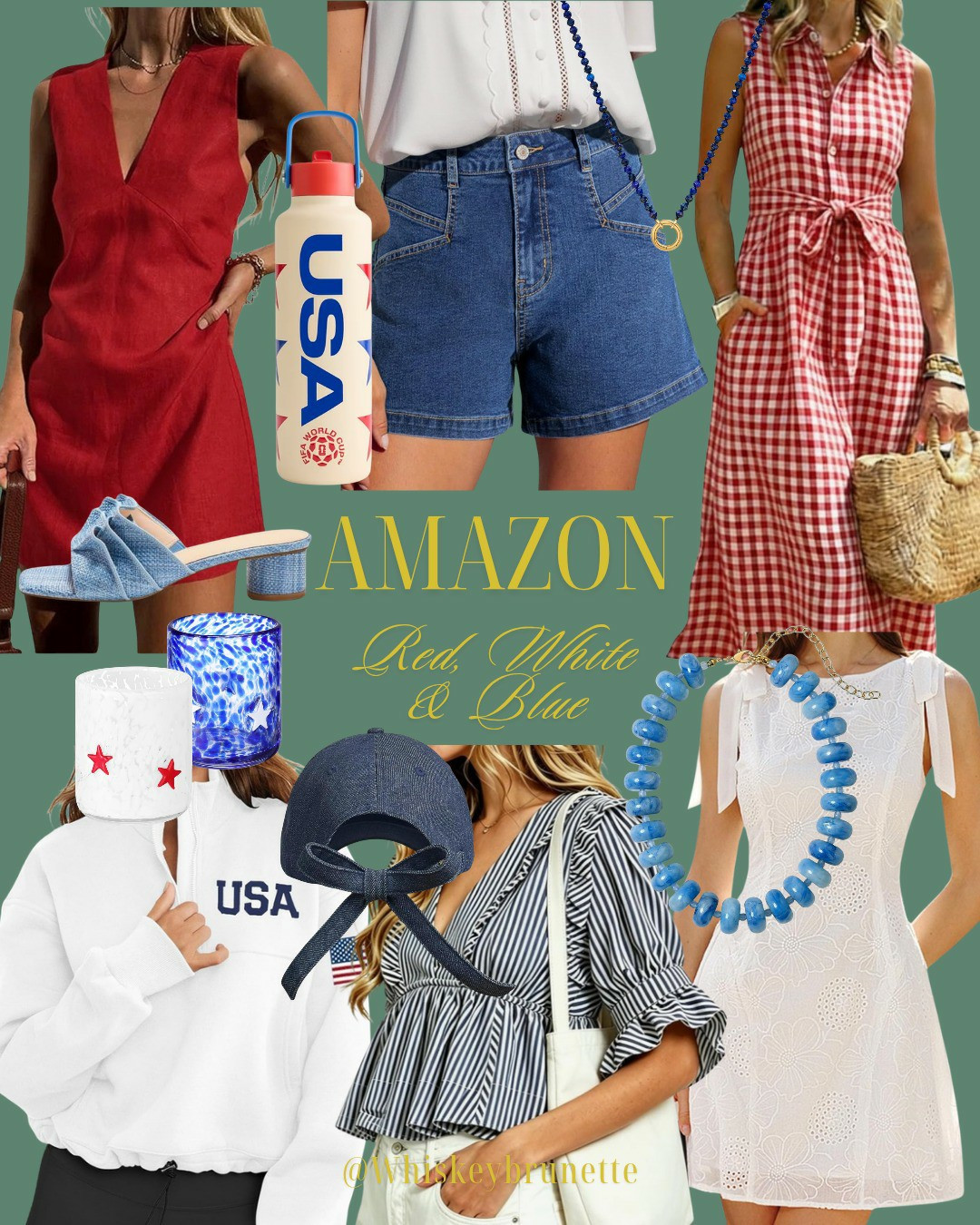 Amazon red, white, and blue  Edit! | Americana summer | USA soccer style | FIFA World Cup | World Cup outfits | game day fashion | USA fan gear | red white and blue outfits | patriotic style | stadium outfit | graphic tees | casual summer outfits | denim jeans | sporty chic | tailgate outfit | Amazon fashion finds | summer accessories | fan favorite finds

#LTKSeasonal #LTKootd #LTKSaleAlert