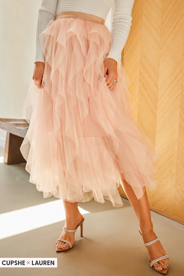 Tis' The SZN Tiered Tulle Mesh Skirt | Cupshe US