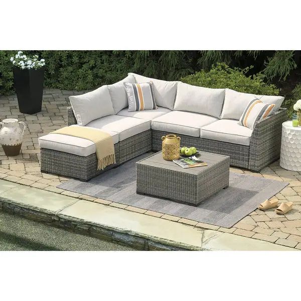 Cherry Point 4-piece Outdoor Sectional Set | Bed Bath & Beyond