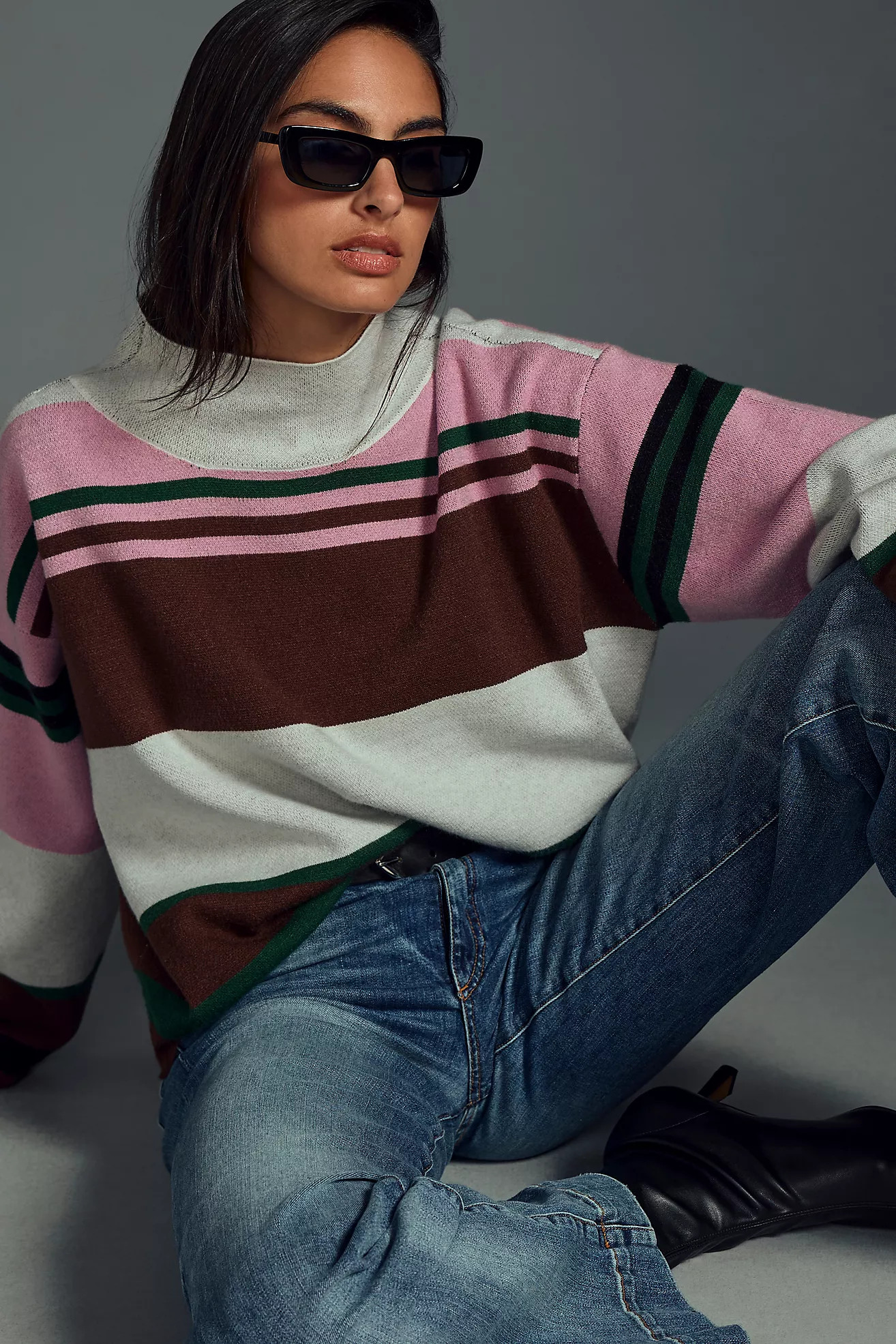 The Carys Mock-Neck Sweater by Maeve | Anthropologie (US)