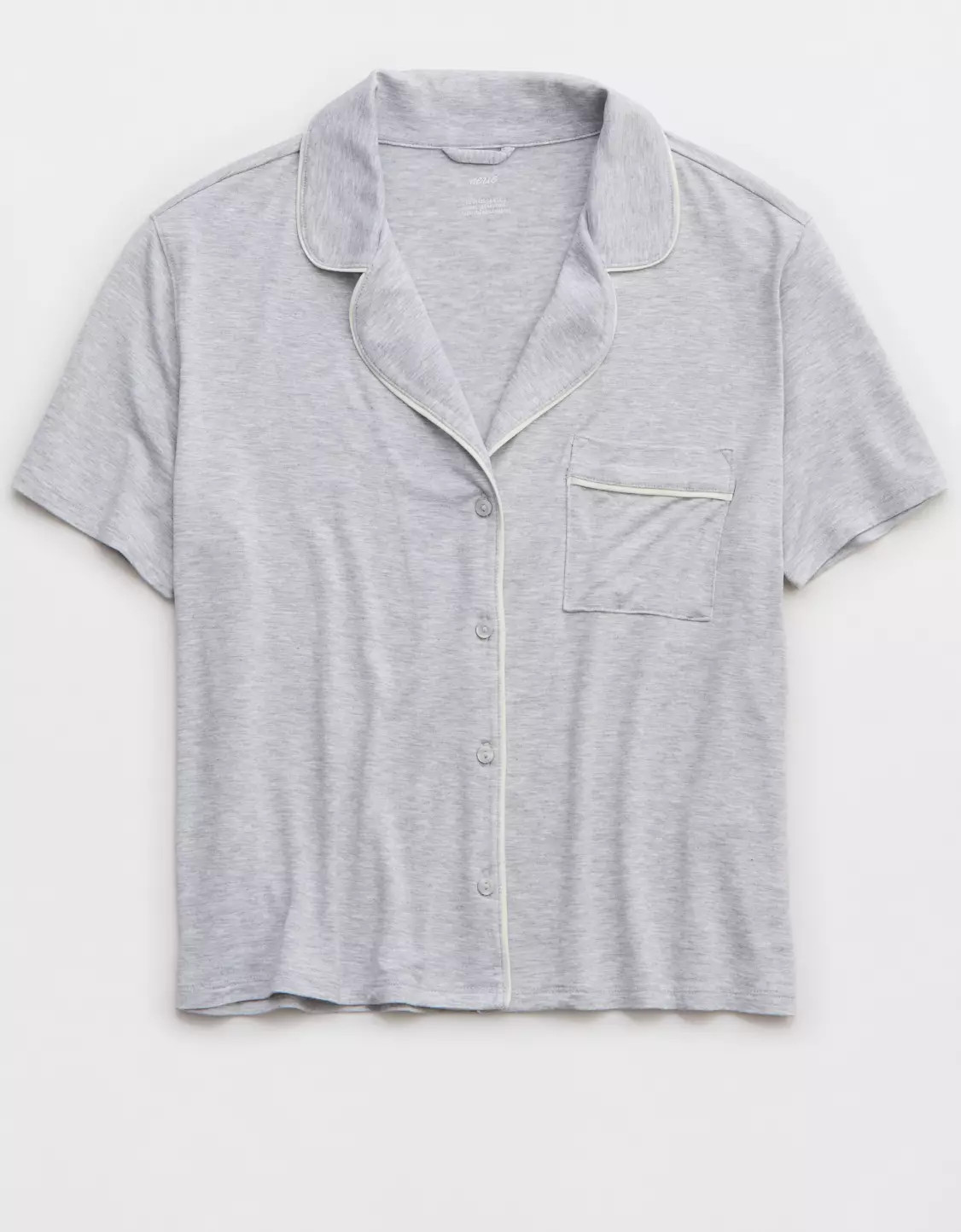 Aerie Real Soft® Short Sleeve Pajama Shirt | American Eagle Outfitters (US & CA)