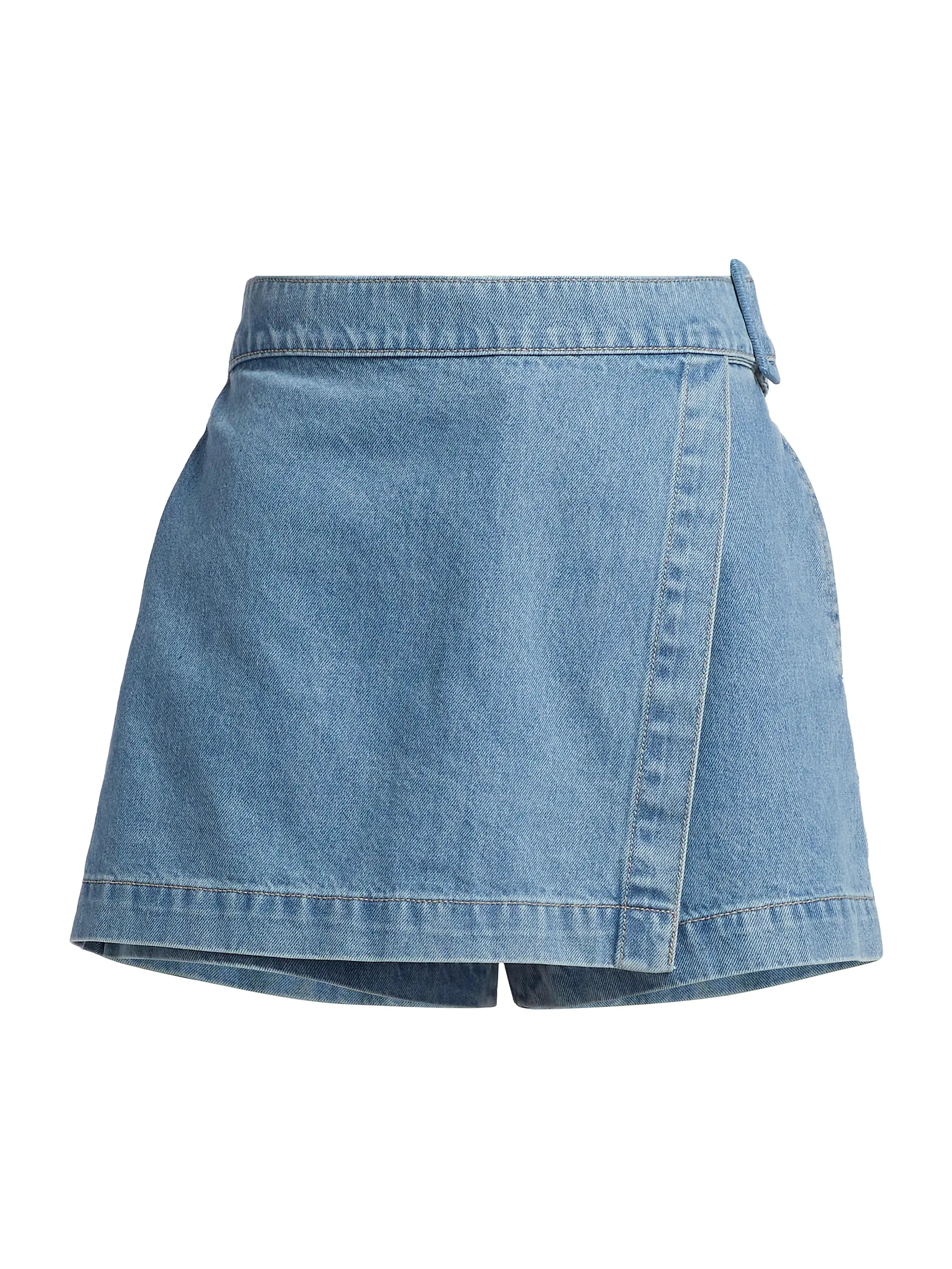 Diaz Denim Wrap Skort | Saks Fifth Avenue