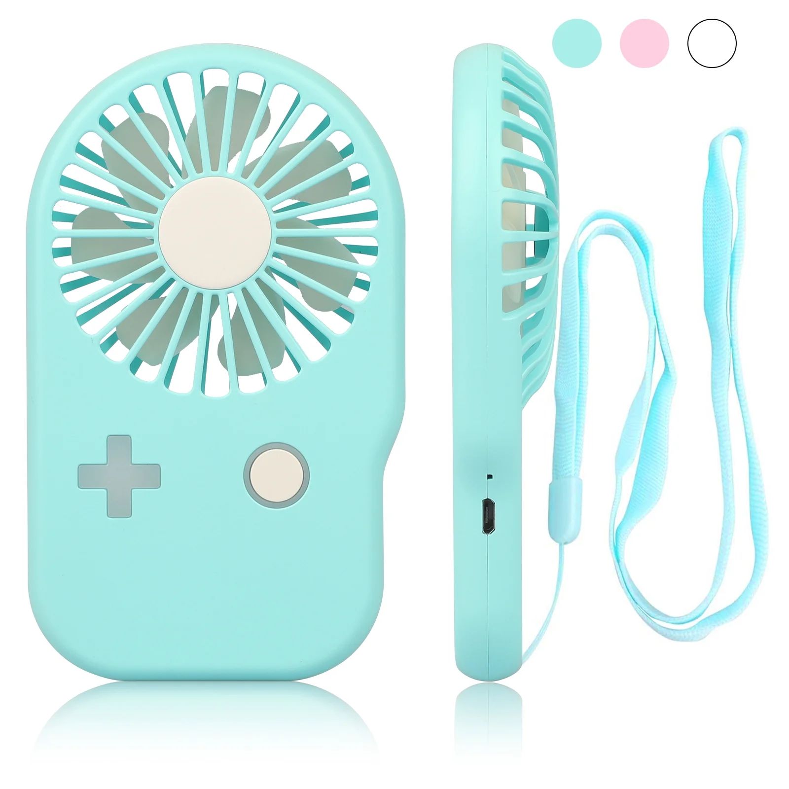 Handheld Fan Mini Fan Pocket Small Personal Portable Fan 2 Speed Adjustable USB Rechargeable Fan ... | Walmart (US)