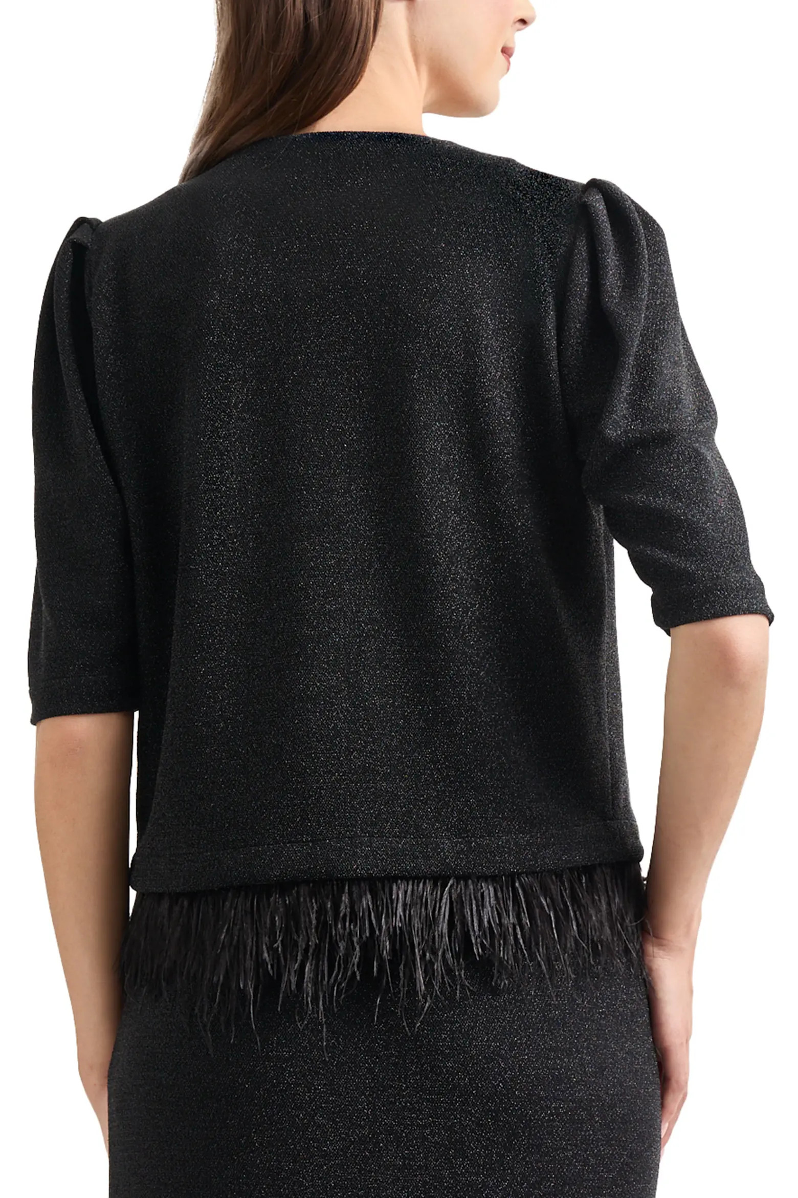 Sparkle Feather Trim Jacket (Women) | Nordstrom | Nordstrom