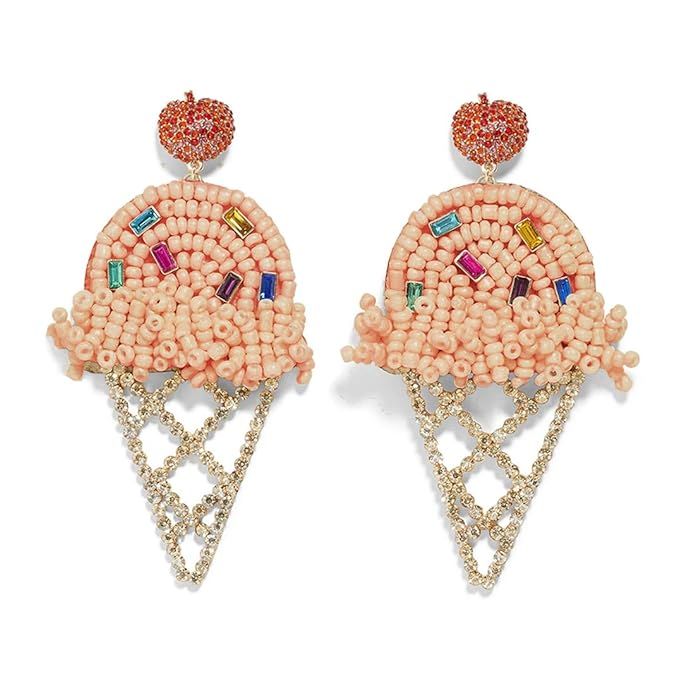 BEST LADY Statement Drop Earrings for Women - Bohemian Beaded Round Earrings, Idea Gift for Mom, ... | Amazon (US)