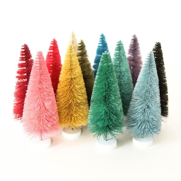 Cody Foster & Co Rainbow Of Bottle Brush Trees Large - Trouva | Trouva (Global)