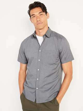 Printed Built-In Flex Everyday Short-Sleeve Shirt for Men | Old Navy (US)