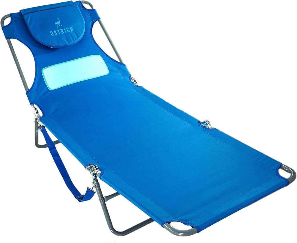 Ostrich Ladies Comfort Lounger Portable Reclining Outdoor Patio Beach Lawn Camping Pool Tanning C... | Amazon (US)